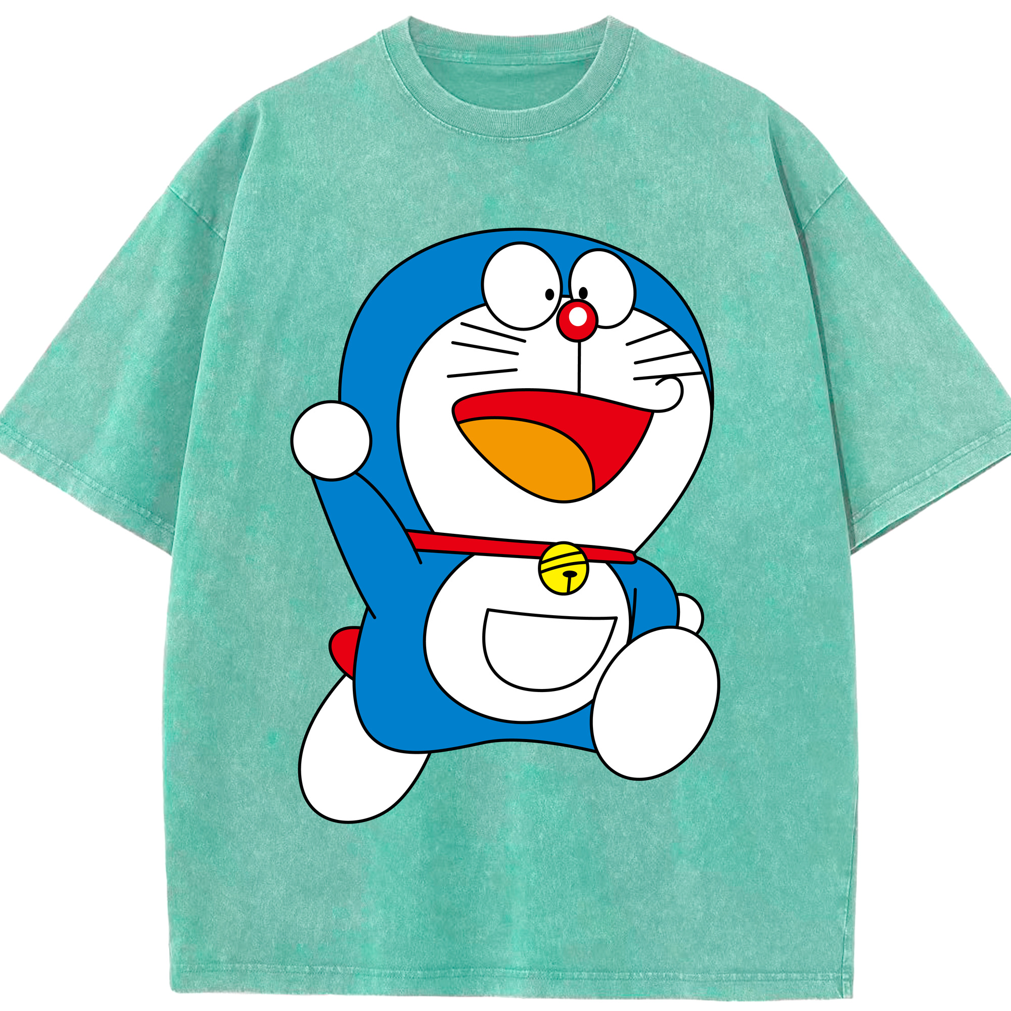 （画像用） ドラえもん Doraemon 綿100% ヴィンテージ風 半袖Tシャツ（フロントプリント）